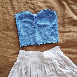 Vestique  Dream Life tube Top ruched in blue